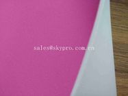 1mm Thick High Elastic Pink SBR Thin Neoprene Fabric EVA with Polyester Jersey Coating Rubber Sheet