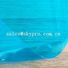 Lembar Plastik PVC Kepadatan Tinggi Transparan Biru Lembut Super Tipis Fleksibel