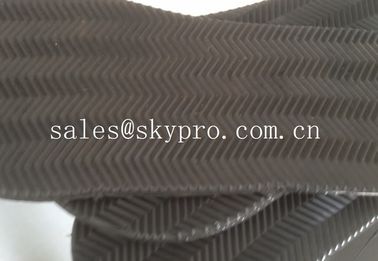 TPR Karet Karet Tunggal dengan pola zigzag gelombang, 40-80 shore A Hardness
