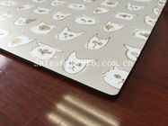 Vinyl Laminasi lembaran karet alami Mouse Pad Logo Customized Printing di Atas