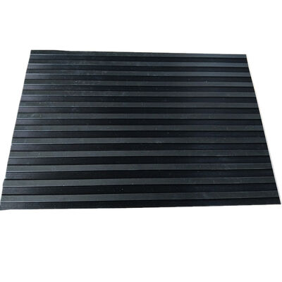 Custom-Made Wide Narrow Striped Anti-Slip Rubber Sheet Wear-Resistant Shock-Absorbing Industrial Insulation Rubber Mat Cutting