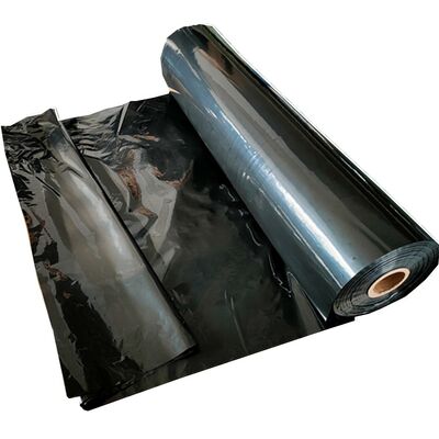 6 Mil Roll of Black Low Density Polyethylene Plastic Construction Film Black Sheet