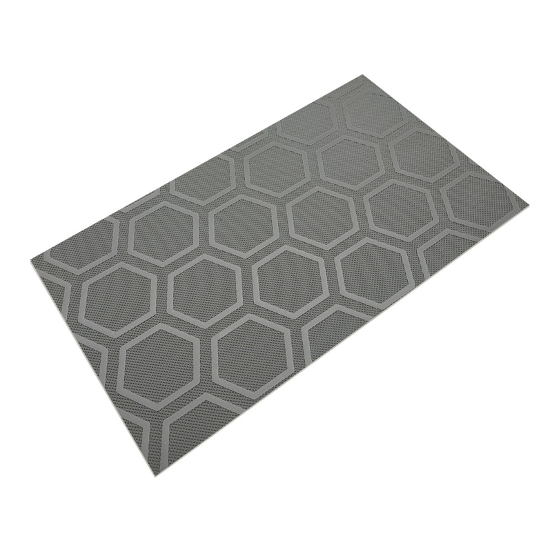 2 Ply anti-slip wear-resistant hexagon enam bar pola pvc conveyor belt