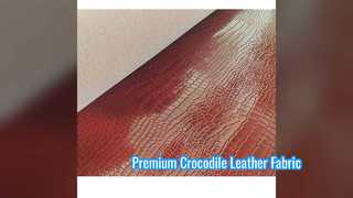 Kain Kulit Buaya Timbul Premium untuk Tas dan Sepatu